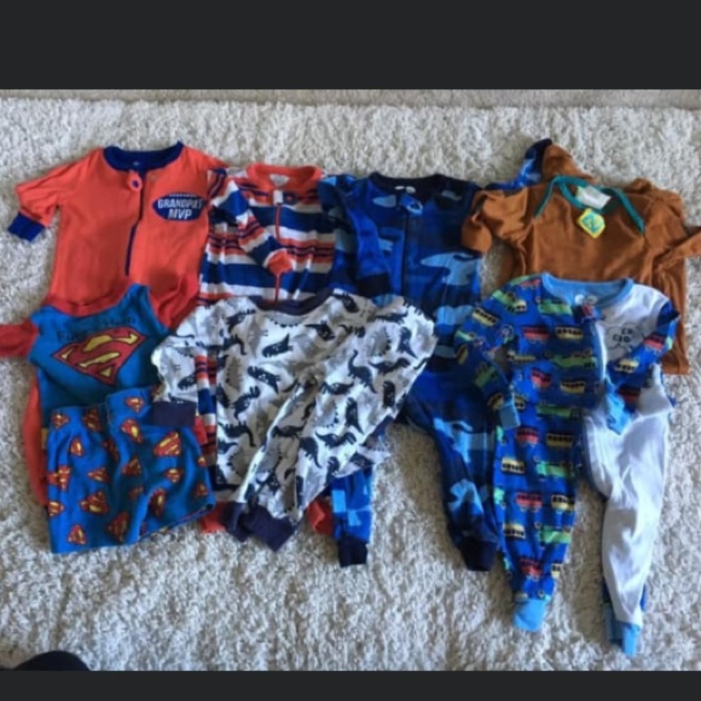 Boys 12-18 month Pajamas Bundle